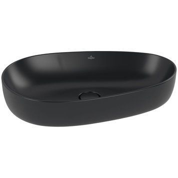 Умивальник на стільницю VILLEROY & BOCH ANTAO 4A7465R7, 65x40см, Ceramic Plus, чорний матовий 800005580 фото