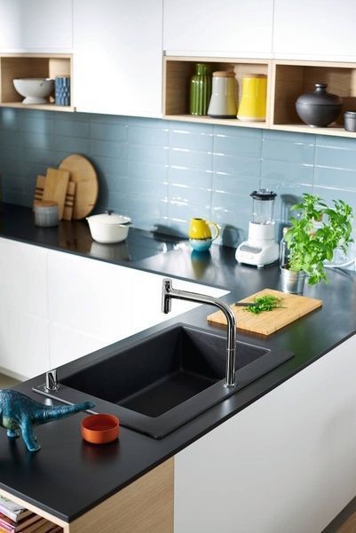 Мийка кухонна HANSGROHE S510-F660 43313290, сірий матовий 92448 фото