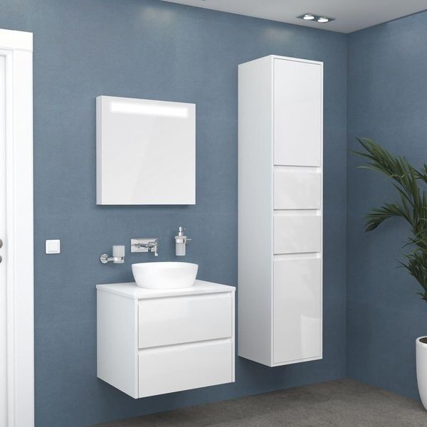 Тумба з умивальником IMPRESE NETKA f3201W, білий 74037 фото