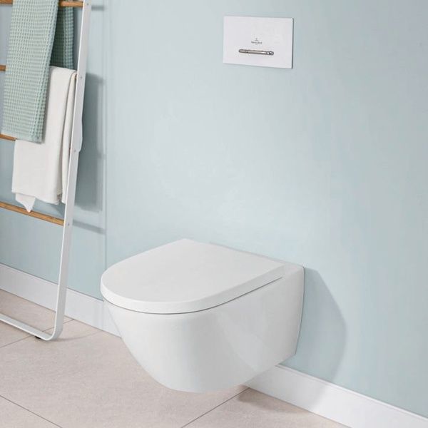 Кришка для унітазу VILLEROY & BOCH SUBWAY 3.0 8M4261RW, CeramicPlus, білий матовий 800005730 фото