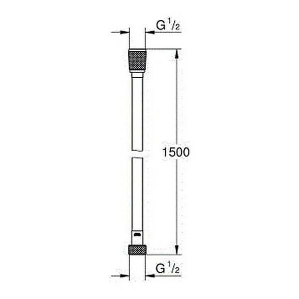 Шланг для душу GROHE SILVERFLEX 26346000, хром 52481 фото