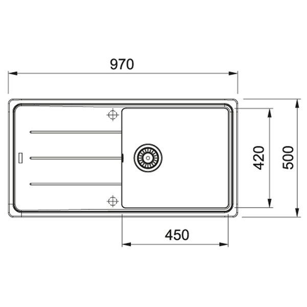Кухонная мойка FRANKE BASIS BFG 611-97 114.0363.932, бежевый 800006971 фото