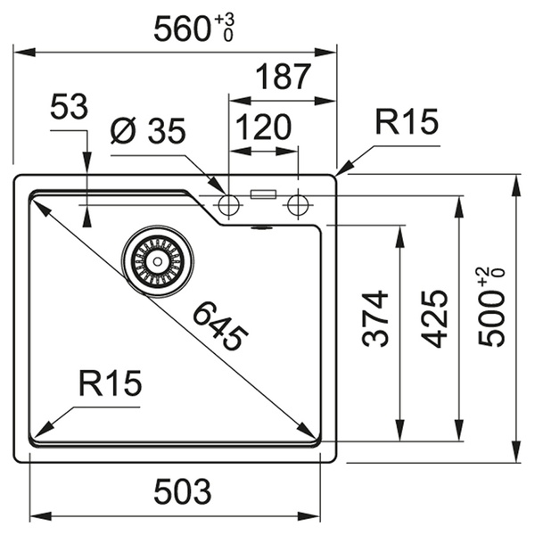 Кухонная мойка FRANKE URBAN UBG 610-56 114.0699.236, черный матовый 800006671 фото