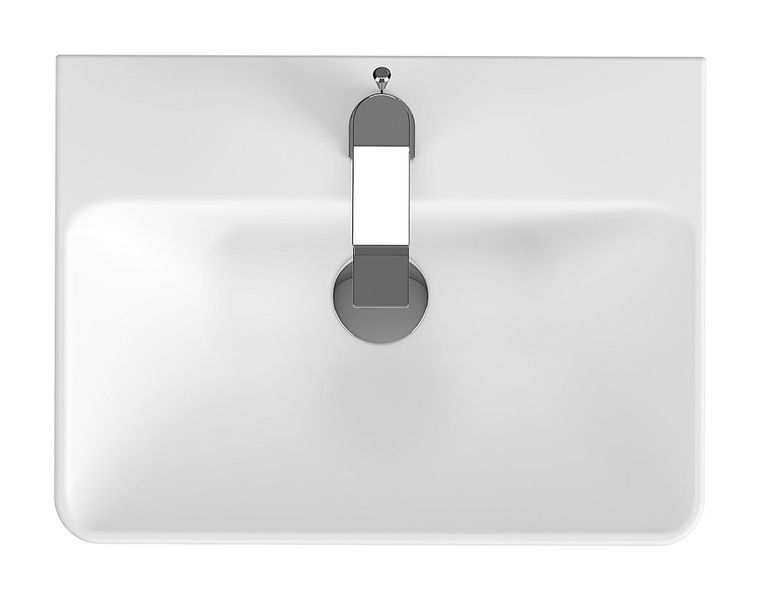 Умывальник мебельный CERSANIT LARA MILLE K675-004, SLIM 50x38, белый 80000003265 фото
