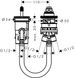 Скрытая часть смесителя для ванны HANSGROHE METROPOL 13159180 61574 фото 2