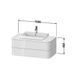 Тумбочка під умивальник DURAVIT HAPPY D.2 PLUS HP497109292, для підвісної консолі 1000х500 мм, кам'яно-сіра, сірий 800006121 фото 3