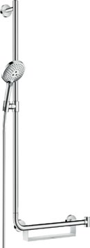 Душевой набор с душевой штангой слева HANSGROHE RAINDANCE SELECT 26325400, хром с белым 800003817 фото