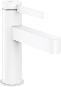 Смеситель для раковины со сливным гарнитуром HANSGROHE FINORIS 76010700, белый матовый 83708 фото