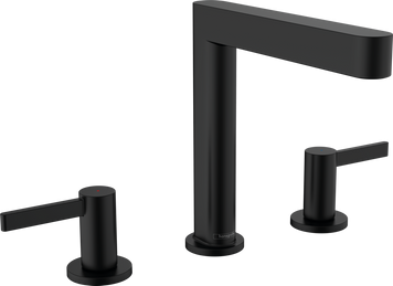 Смеситель для раковины со сливным гарнитуром HANSGROHE FINORIS 76034670, черный матовый 87579 фото