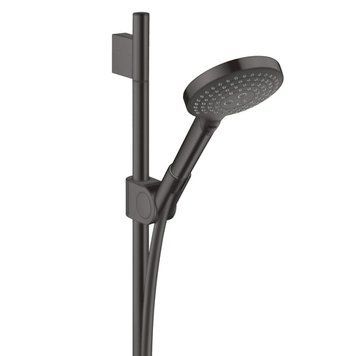 Душевой набор AXOR UNO 27987340, 0.90 м, с ручным душем 120 3jet, черный 800004996 фото