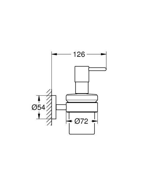 Дозатор рідкого мила GROHE ESSENTIALS 1022572430, чорний матовий 95898 фото