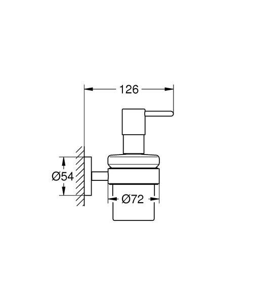 Дозатор рідкого мила GROHE ESSENTIALS 1022572430, чорний матовий 95898 фото