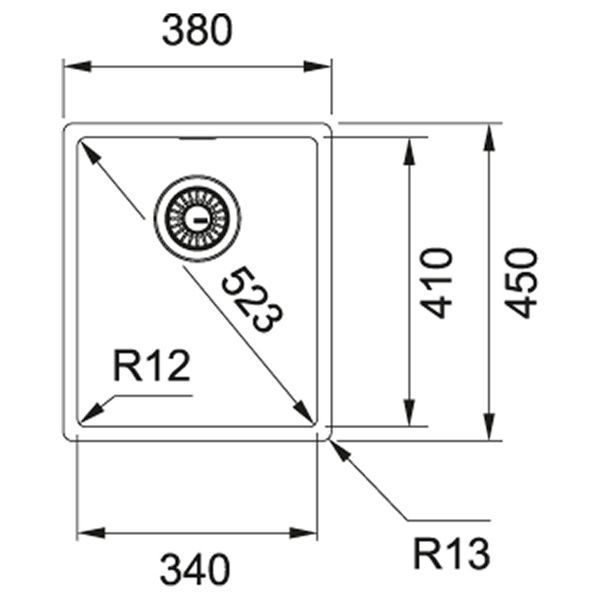 Кухонна мийка FRANKE BOX BXX 210/110-34 127.0369.056, нержавіюча сталь 800006957 фото