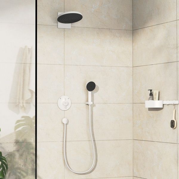 Змішувач для душу прихованого монтажу HANSGROHE DUOTURN S 75418700, білий матовий 96099 фото