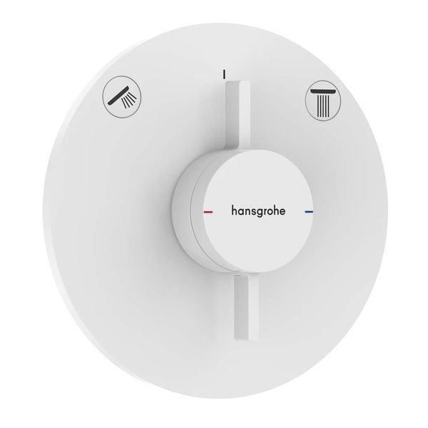 Змішувач для душу прихованого монтажу HANSGROHE DUOTURN S 75418700, білий матовий 96099 фото