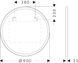Дзеркало з LED підсвічуванням для ванної 90 см HANSGROHE XARITA 54980700 100565 фото 4