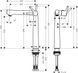 Змішувач для раковини з високим виливом HANSGROHE TALIS S 72116000 58207 фото 2