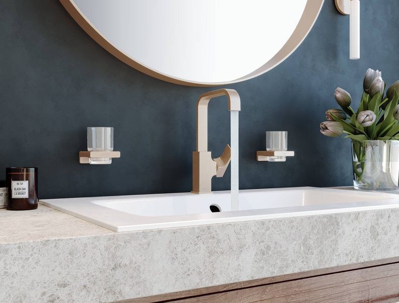 Стаканчик для зубных щеток HANSGROHE ADDSTORIS 41749340, черный матовый хром 89162 фото