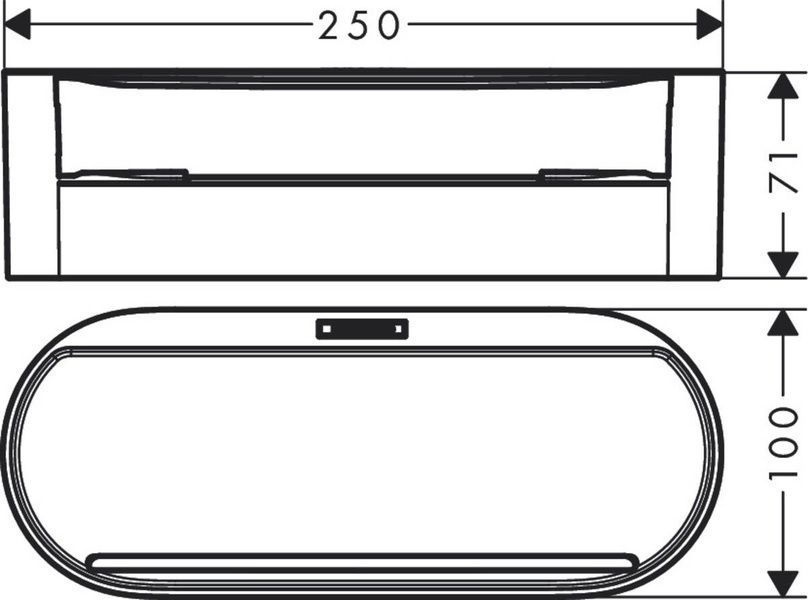Косметична ємність HANSGROHE WALLSTORIS 27912670, чорний 81505 фото