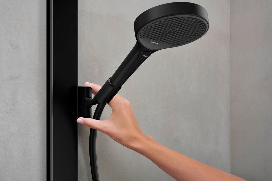 Душевая система с термостатом HANSGROHE RAINFINITY 28742670, черный матовый 800003717 фото