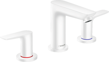 Смеситель на три отверстия с донным клапаном HANSGROHE TALIS E 71733700, белый матовый 800004218 фото