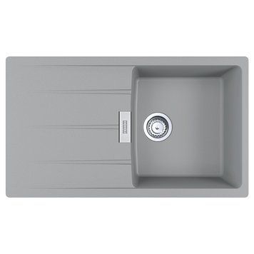 Кухонная мойка FRANKE CENTRO CNG 611-86 114.0701.822, серый матовый 800006908 фото