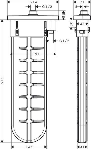 Прихована частина змішувача HANSGROHE SBOX 28010000, хром 71440 фото