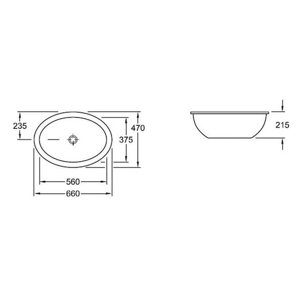 Умывальник встроенный VILLEROY & BOCH LOOP & FRIENDS 61613001, 56x37,5, белый 7197 фото