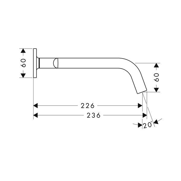 Прихована частина змішувача для раковини AXOR CITTERIO M 34315000, на 3 отвори, прихованого монтажу, з виливом 226 мм, з важільними рукоятками, з окремими розетками 42215 фото