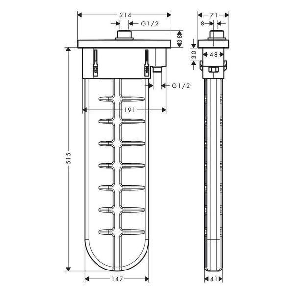 Прихована частина змішувача HANSGROHE SBOX 28010000, хром 71440 фото