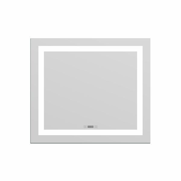 Дзеркало з підсвічуванням, підігрівом, годинником IMPRESE KARLOV 70x80 m08607600MD 96452 фото