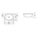 Умывальник встроенный VILLEROY & BOCH LOOP & FRIENDS 61613001, 56x37,5, белый 7197 фото 2