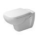 Унитаз подвесной с крышкой DURAVIT D-CODE 45700900A1, Rimless 565x400х450 мм 76058 фото 5