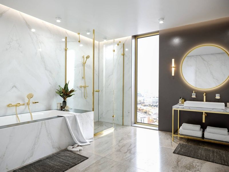 Дозатор рідкого мила HANSGROHE ADDSTORIS 41745990, золото 82927 фото