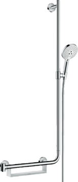 Душевой набор с душевой штангой справа HANSGROHE RAINDANCE SELECT 26327400, хром с белым 800003819 фото