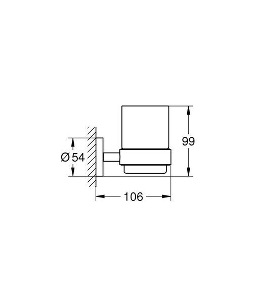 Стакан для ванны GROHE ESSENTIALS 1022562430, черный матовый 95897 фото