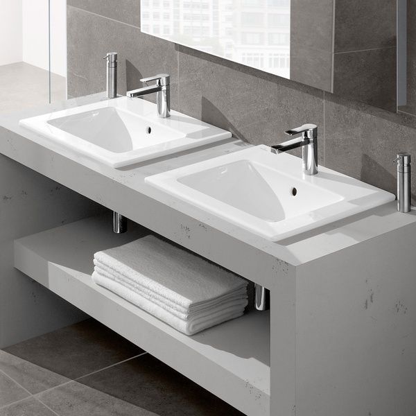 Умывальник накладной VILLEROY & BOCH VENTICELLO 4124G601, 60x50, белый 800005818 фото