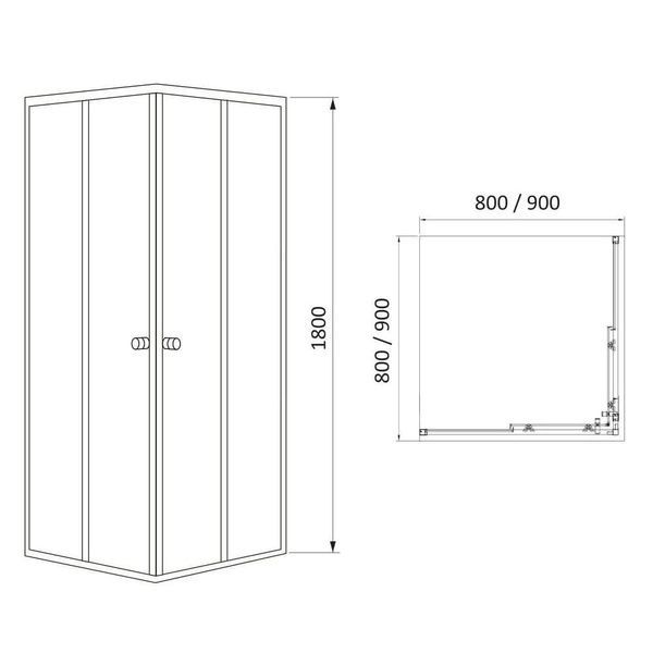 Душевая кабина RJ VELUM 90x90 90RZ082 75677 фото