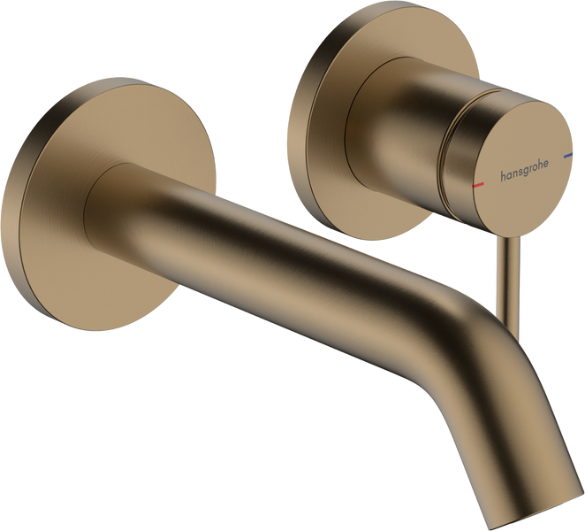 Смеситель для раковины скрытого монтажа HANSGROHE TECTURIS S 73350140, бронза сатин 93245 фото