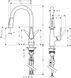 Смеситель для кухонной мойки HANSGROHE TALIS S 72815000 62395 фото 2