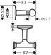 Двойной крючок AXOR UNIVERSAL CIRCULAR 42812670, черный 85906 фото 2