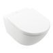 Унітаз із кришкою VILLEROY & BOCH SUBWAY 3.0 A4670TS01+41755000 комплект з гачком HANSGROHE, білий глянсовий 86127 фото 1