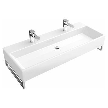 Умивальник з 2 отворами без переливу 100х47см VILLEROY & BOCH MEMENTO 5133A1R1, білий 101419 фото