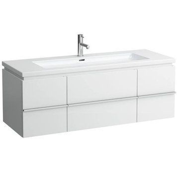 Тумба з умивальником LIVING 130 см LAUFEN CASE H4013110754631+H8164360001041, білий 103939 фото