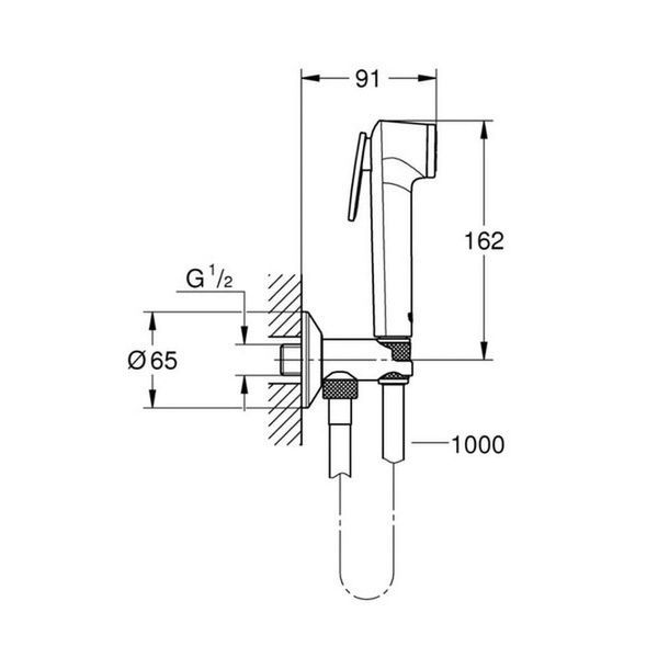 Гігієнічний душ GROHE TEMPESTA-F 26358000, хром 52873 фото
