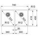 Кухонная мойка FRANKE BOX BXX 220/120-34-34 127.0370.188, нержавеющая сталь 800006960 фото 2