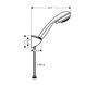 Душевой набор HANSGROHE CROMETTA 27559000 12977 фото 2