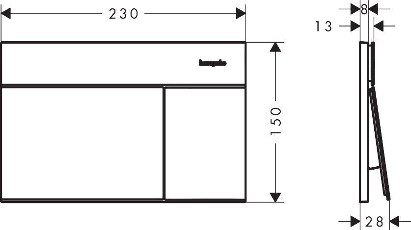 Клавіша для інсталяції HANSGROHE iFRAME 66003700, білий матовий 102491 фото