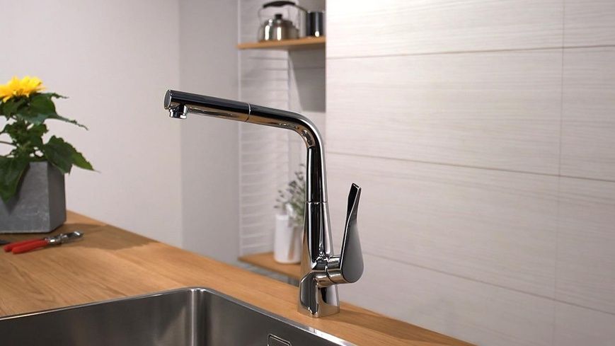 Змішувач для кухонної мийки HANSGROHE METRIS 14821000 39038 фото