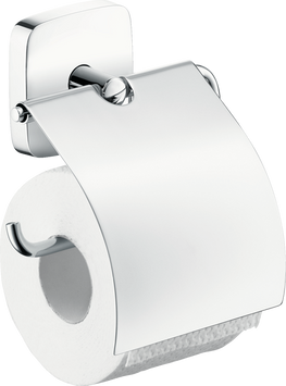 Держатель туалетной бумаги с крышкой HANSGROHE PURAVIDA 41508000 13638 фото